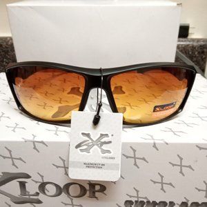 X-Loop Black High Definition [HD+] Sunglasses Polycarbonate Lens Wrap